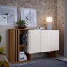 Bancada 3 Portas Bled Imbuia Off White - 1