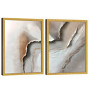 Ver imagem 4 de Quadro Decorativo Abstrato Texturizado Duo