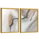 Ver imagem 3 de Quadro Decorativo Abstrato Texturizado Duo