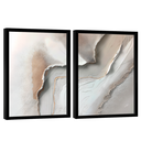 Ver imagem 1 de Quadro Decorativo Abstrato Texturizado Duo