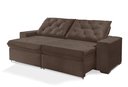 Ver imagem 2 de Sofá Retrátil e Reclinável 2.50m Estilo Estofados - Europa com Softgel D33 "marrom"