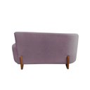 Ver imagem 6 de Namoradeira Sofá Feijão Lounge 120cm Orgânica Veludo Rosê