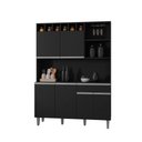 Ver imagem 2 de Kit Armário de Cozinha Completa 6 Portas Madri Preto
