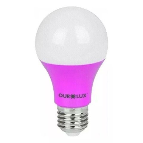 Lâmpada Rosa Led 7w Equivale 60w - Bivolt Superled Ourolux