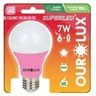 Lâmpada Rosa Led 7w Equivale 60w - Bivolt Superled Ourolux - 2