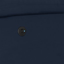 Poltrona do Papai Reclinável Sala de Cinema Madrid Power Elétrica USB PU Azul G23 Gran Belo - 8