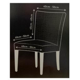 Kit Capa Para Cadeira De Jantar Suplex 4 Peças Estampada Marrom Garfo - 4