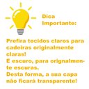 Ver imagem 5 de Kit Capa Para Cadeira De Jantar Suplex 4 Peças Estampada Marrom Garfo