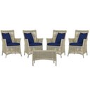 Ver imagem 1 de 4 Poltronas e 1 Mesa Igapó em Alumínio Pintura Fendi Corda Náutica Estofado 10
