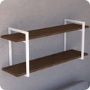 Ver imagem 3 de Prateleira Estilo industrial Para Sala Parede GND BM 60cm