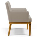Ver imagem 7 de Kit 2 Poltronas Decorativas Vitória W01 Linho Bege - Mpozenato