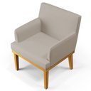 Ver imagem 3 de Kit 2 Poltronas Decorativas Vitória W01 Linho Bege - Mpozenato