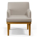 Ver imagem 5 de Kit 2 Poltronas Decorativas Vitória W01 Linho Bege - Mpozenato