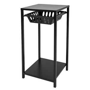 Fruteira Suporte de Galão 1 Cesto Multiuso Aço Mdp Plástico