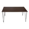 Mesa Elen Tampo Retangular 140 X 80 Cm De Madeira Amêndoa New Green - Marrom - 4