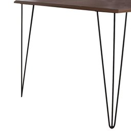 Mesa Elen Tampo Retangular 140 X 80 Cm De Madeira Amêndoa New Green - Marrom - 3
