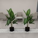 Ver imagem 7 de 4 Árvores Artificiais Folhagem Decoração Interiores, Escritório, Comércio e Projeto de Design