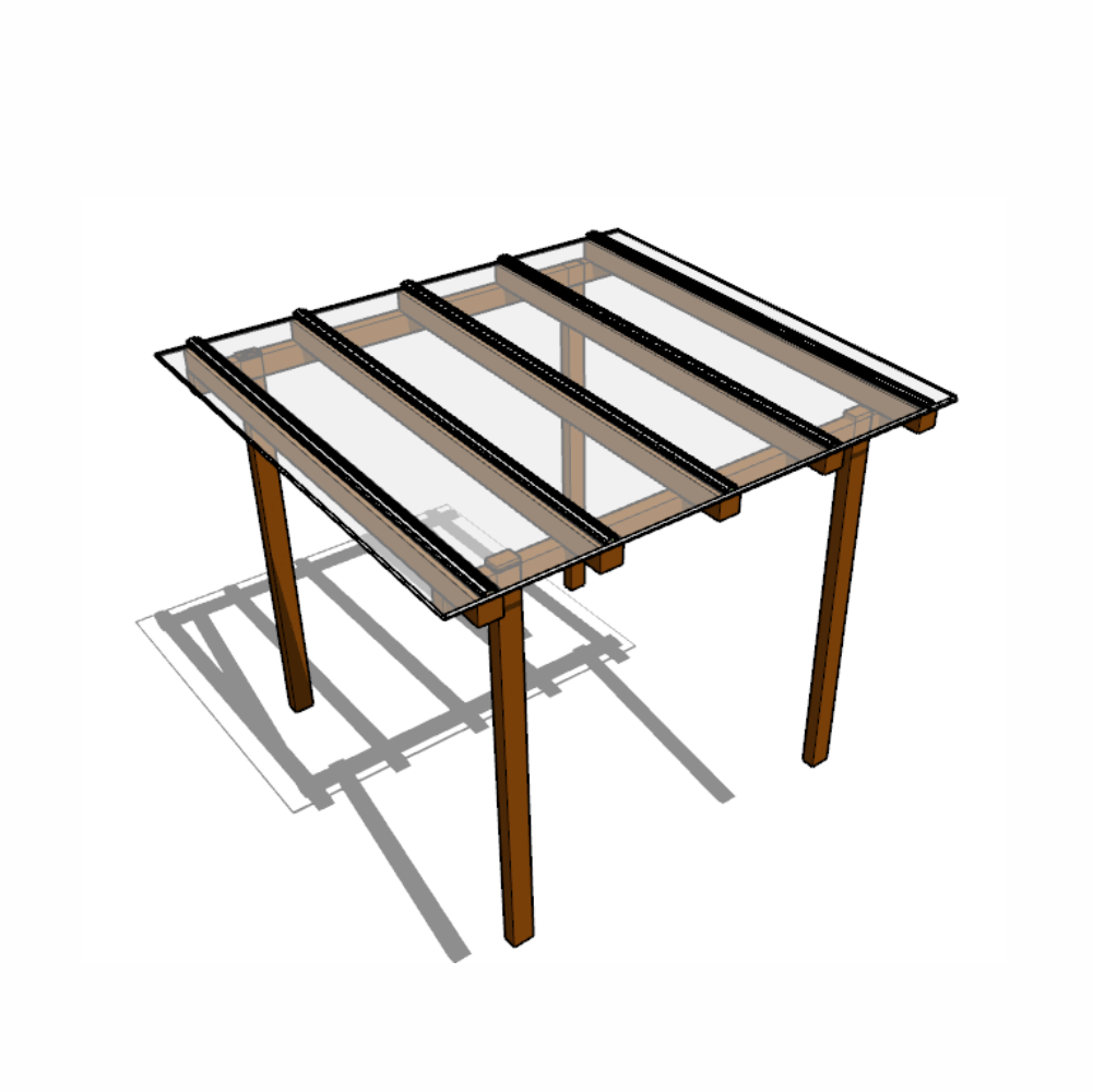 Ver imagem 1 de Cobertura Policarbonato Compacto 2,00m X 3,00m - Cristal 3mm