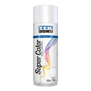 Tinta Spray Super Color Branco Fosco Uso Geral 350ml Tekbond