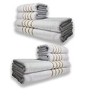 Ver imagem 1 de 2 Jogos de 4 Toalhas 4 Banho 4 Rosto100% Algodão Branco