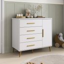 Ver imagem 1 de Cômoda para Quarto Infantil Kids Espresso Móveis Branco