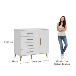Cômoda para Quarto Infantil Kids Espresso Móveis - 3