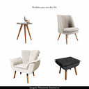 Ver imagem 3 de Kit 4 Pés Palito Madeira 30cm para Poltrona Mesa Lateral Puff Mel G75 - Gran Belo Pé Madeira Palito 