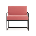 Ver imagem 4 de Poltrona Sala Escritório Recepção Veludo Rosa Kit 2 Flow