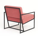 Ver imagem 5 de Poltrona Sala Escritório Recepção Veludo Rosa Kit 2 Flow