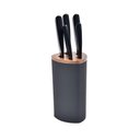 Ver imagem 1 de Bloco de Facas Detalhe Acácia 5 Peças Aço Inox Kenya Preto