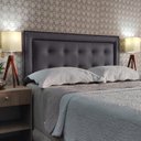 Ver imagem 1 de Cabeceira King 195 Cama Box Diamond Veneza 10 Cinza Corano Painel Rbl