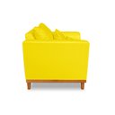 Ver imagem 4 de Poltrona Rústico Viena Com Base de Madeira Suede Amarelo - Madeira Prima Deccor
