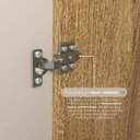 Ver mais imagens de Guarda Roupa Casal 100% MDF 6 Portas 6 Gavetas com Espelhos Dubai Majestic Marrom/Nature/Fendi