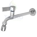 Ver imagem 4 de Torneira Tanque Reta Metal Bico Móvel Parede 18cm 1/4v C70