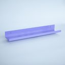Ver imagem 2 de Prateleira Chapa Metal Lilás 50cm