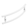 Puxador De Porta Tubular Curvo Lateral Branco 70cm - 2
