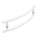 Ver imagem 2 de Puxador De Porta Tubular Curvo Lateral Branco 70cm