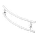 Ver imagem 1 de Puxador De Porta Tubular Curvo Lateral Branco 70cm
