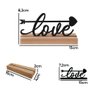 Love Palavra de Mesa em Mdf com Base Madeira Arte na Arte - 3