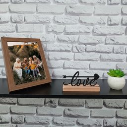 Love Palavra de Mesa em Mdf com Base Madeira Arte na Arte - 2