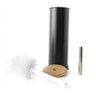 Escova Sanitária com Suporte Bambu - Preto - 3
