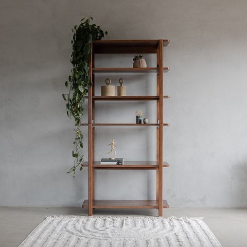Estante Laguna 6 Prateleiras 90cm Castanho