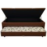Bicama 3x1 Box Baú Solteiro 88x188 com Cama Auxiliar de Espuma Corino Marrom - 2