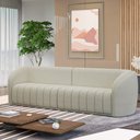 Ver imagem 1 de Sofá Decorativo Sala de Estar 252cm Adam 3 Lugares Boucle Off White G45 - Gran Belo Sofá Adam