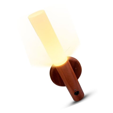 Luminaria Sensor de Presença Recarregavel Detecta Movimento Bastao Usb Parede Iluminaçao Decoraçao C