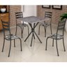 Conjunto de Mesa Com 4 Cadeiras Madmelos Granito Preto - 1
