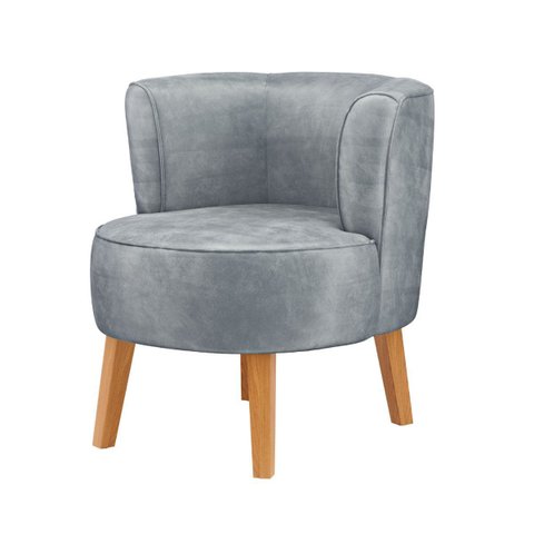 Kit 6 Poltronas Estofadas para Recepção de Escritório Ergonômica Tecido Veludo Macia Pés de Madeira