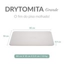 Ver imagem 3 de Tapete para Banheiro Antiderrapante Drytomita Momo Lifestyle (cinza Linho, 80x50 Cm)