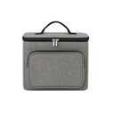 Ver imagem 1 de Bolsa Térmica Média Portátil Cinza Mantém Alimentos Frescos e Quentes por Horas