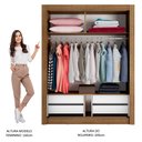 Ver imagem 4 de Guarda-Roupa Infantil Madesa Theo 2 Portas de Correr 4 Gavetas Rustic Cor:Rustic
